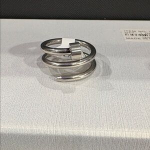 Sterling Silver (Nail) wrap around ring